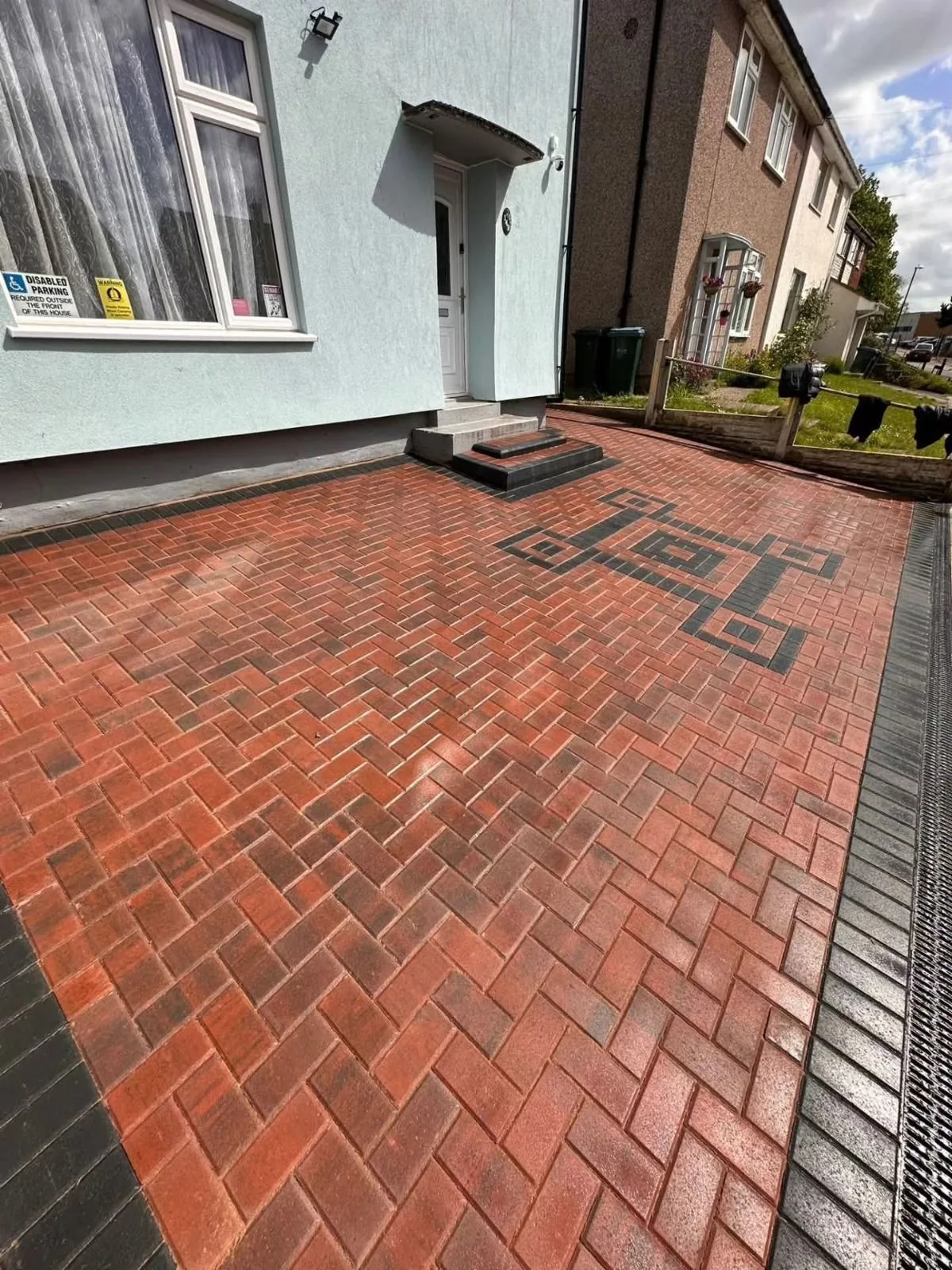 Block paving driveway