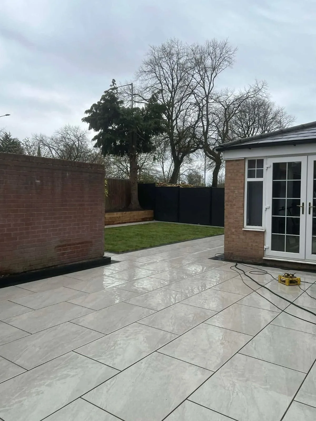 Porcelain patio